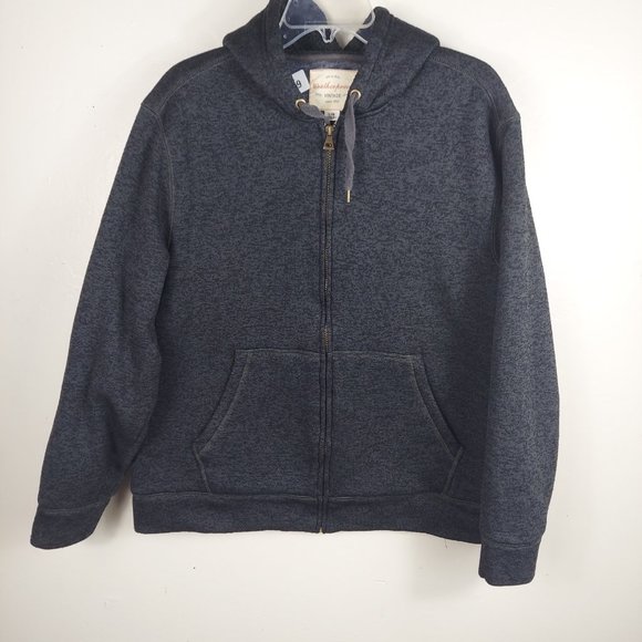 Weatherproof Men’s Black Hooded sherpa lined Jacket Size L - Picture 1 of 9